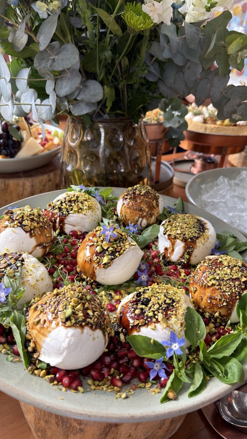 Burrata em montagem Chef/Co