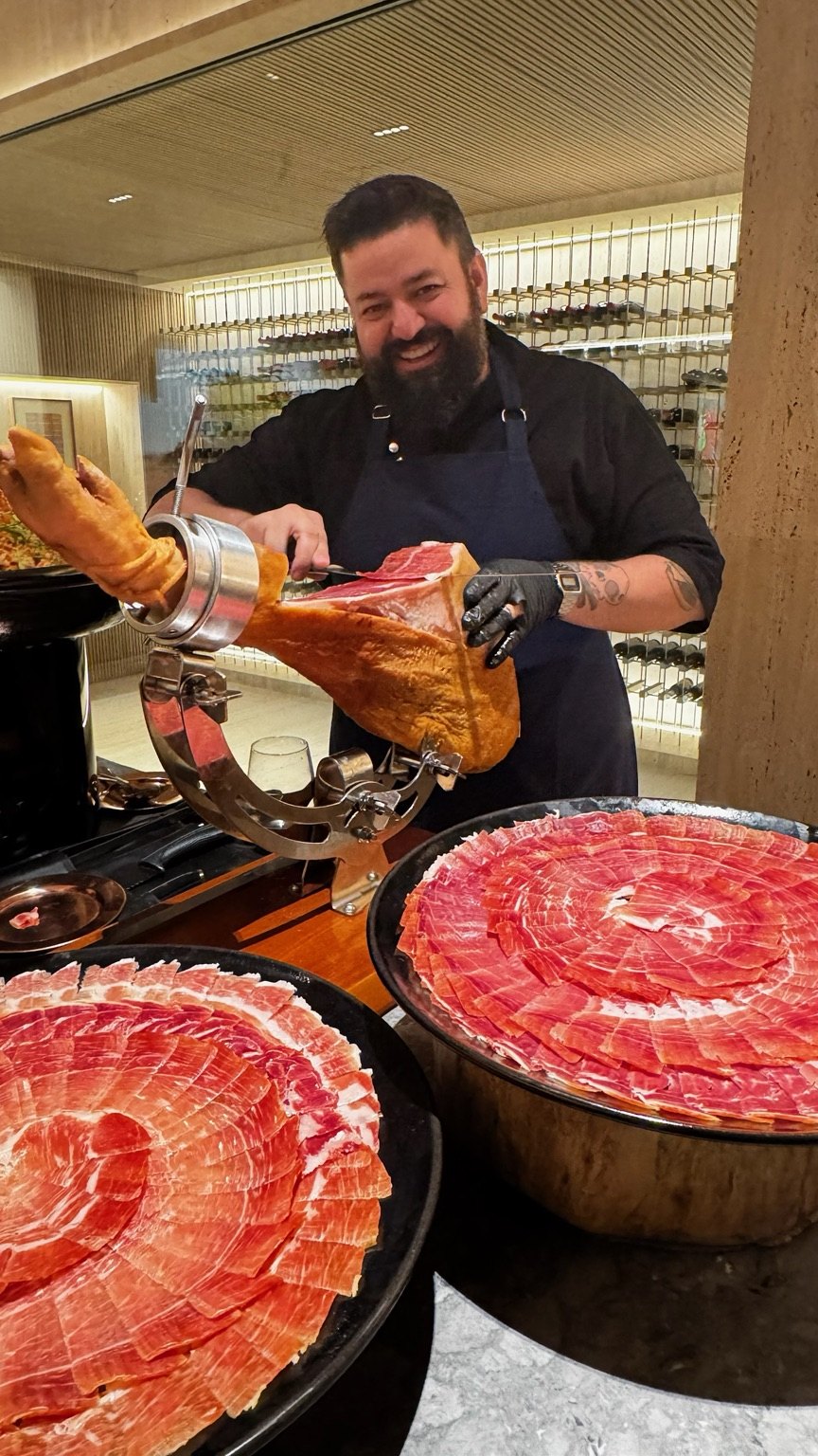 Corte de Jamón ao vivo Chef/Co